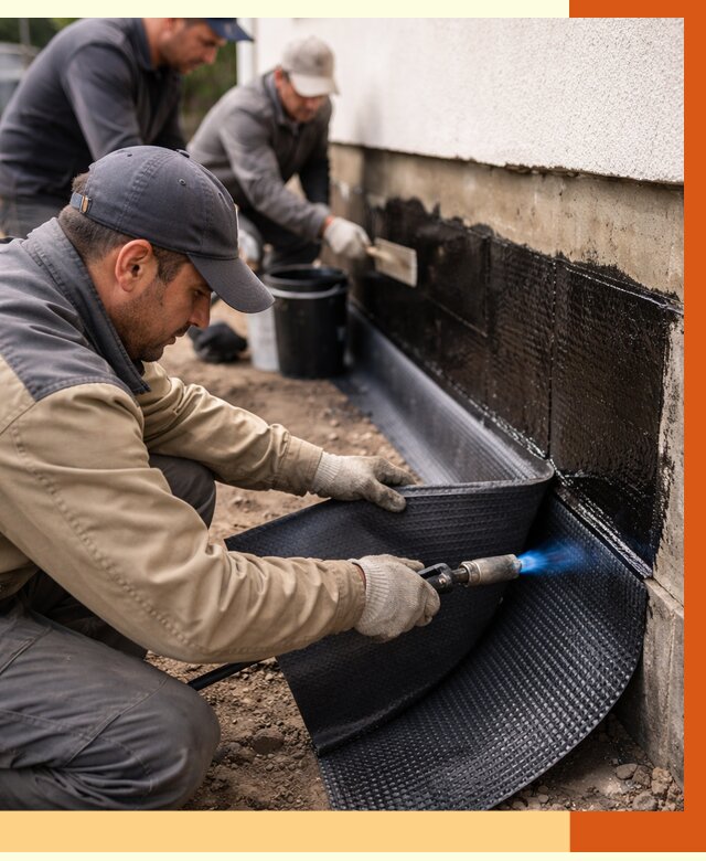 Гидроизоляция цоколя и отмостки в Кумертау от 8678 руб. — ТепломастерКра