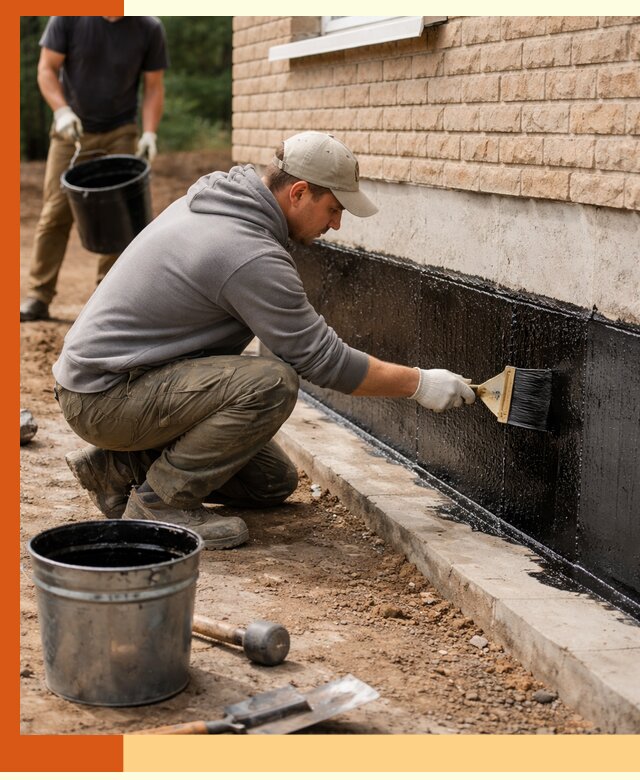 Гидроизоляция цоколя домов и зданий в Кумертау эффективными методами