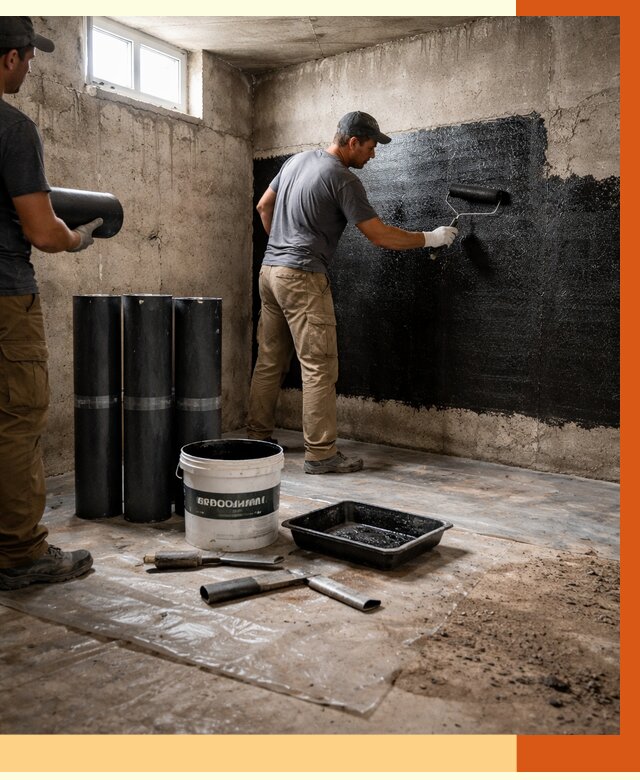 Гидроизоляция подвала в Кумертау от 3573 руб. под ключ | Профессионально — ТепломастерКра