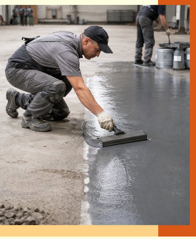 Гидроизоляция промышленного пола в Кумертау от 1225 руб./м2 — ТепломастерКра специалисты под ключ