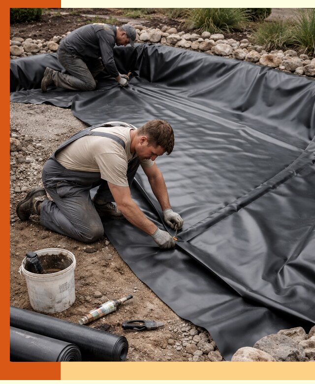 Гидроизоляция пруда в Кумертау: надежная защита и герметизация