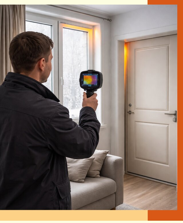Тепловизионное обследование окон и дверей в Кумертау от 4594 руб. | ТепломастерКра