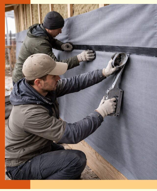 Монтаж ветроизоляции зданий и конструкций в Кумертау