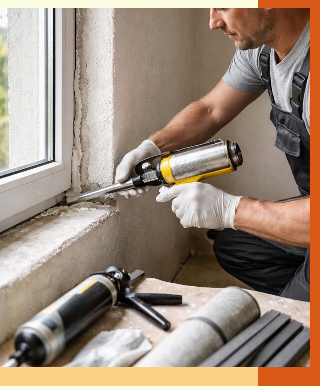 Герметизация стыков и примыканий в Кумертау от 1225 руб. под ключ | ТепломастерКра