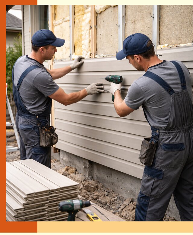 Монтаж сайдинга после утепления в Кумертау качественно и надежно